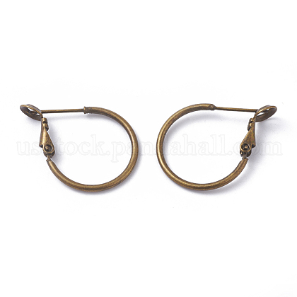 Brass Hoop Earrings US-KK-I665-26A-AB-1