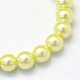 Baking Painted Pearlized Glass Pearl Round Bead Strands US-HY-Q003-4mm-64-2