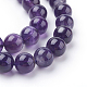 Natural Amethyst Beads Strands US-X-G-G099-8mm-1-3