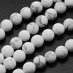 Natural Howlite Beads Strands US-G-D696-10mm