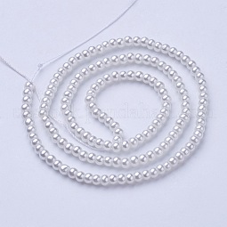 Glass Pearl Beads Strands US-HY-3D-B01