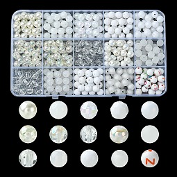 375Pcs 15 Styles Acrylic Beads US-MACR-YW0002-59C