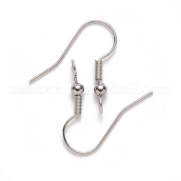 304 Stainless Steel Earring Hooks US-STAS-S111-003