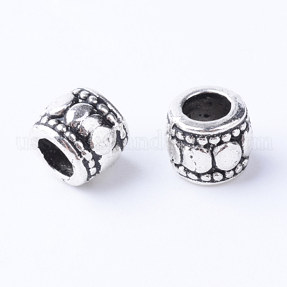 Tibetan Style Alloy Beads US-TIBE-Q063-124AS-RS-1