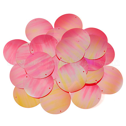 150Pcs Rainbow Iridescent PVC Paillette/Sequin Links&nbsp;US-FIND-TA0008-10D-4