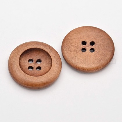 4-Hole Wooden Buttons US-BUTT-D039-14-02-1
