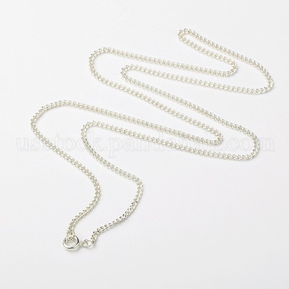 Iron Twisted Chains Necklace Making US-NJEW-JN00687-1