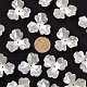 3-Petal Flower ABS Plastic Imitation Pearl Bead Caps US-OACR-R016-05-3