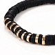 Handmade Polymer Clay Heishi Beads Stretch Bracelets US-BJEW-JB05303-05-2