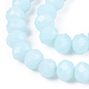 Opaque Solid Color Glass Beads Strands US-EGLA-A034-P8mm-D06-3