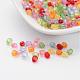 Mixed Color Transparent Acrylic Faceted Round Beads US-X-DB4MMM-1