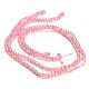 Spray Painted Crackle Glass Beads Strands US-CCG-Q002-4mm-03-4