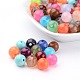 Mixed Acrylic Gemstone Round Beads For DIY Jewelry and Bracelets US-X-PGB281Y-1