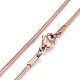 304 Stainless Steel Snake Chain Necklaces US-NJEW-F248-03A-RG-3
