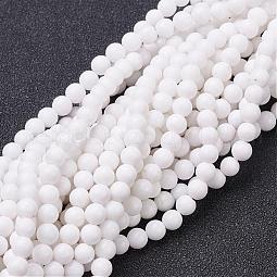 Natural Mashan Jade Round Beads Strands US-G-D263-4mm-XS01