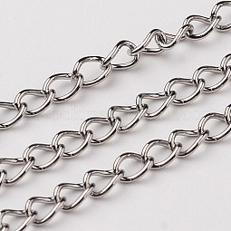 304 Stainless Steel Curb Chains Twisted Chains US-CHS-L015-48