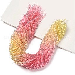 Transparent Painted Glass Beads Strands US-DGLA-A034-T2mm-A09