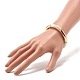 Acrylic Imitation Gemstone Curved Tube Beaded Chunky Stretch Bracelet for Women US-BJEW-JB07634-4