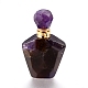 Faceted Natural Amethyst Openable Perfume Bottle Pendants US-G-E564-09F-G-2