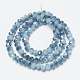 Electroplate Glass Beads Strands US-EGLA-A034-J10mm-I02-2