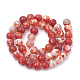 Dyed Natural Crackle Agate Beads Strands US-G-T100-04C-2