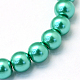 Baking Painted Pearlized Glass Pearl Round Bead Strands US-HY-Q003-6mm-29-2