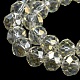 Electroplate Transparent Glass Beads Strands US-EGLA-A034-T6mm-T16-6