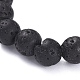 Natural Lava Rock Beads Stretch Bracelets US-BJEW-G623-02-6mm-2