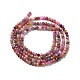 Natural Red Corundum/Ruby and Sapphire Beads Strands US-G-I341-10A-3
