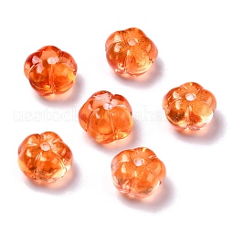Autumn Theme Transparent Glass Beads US-GLAA-P049-A01