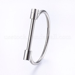 304 Stainless Steel Bangles US-BJEW-P222-14P