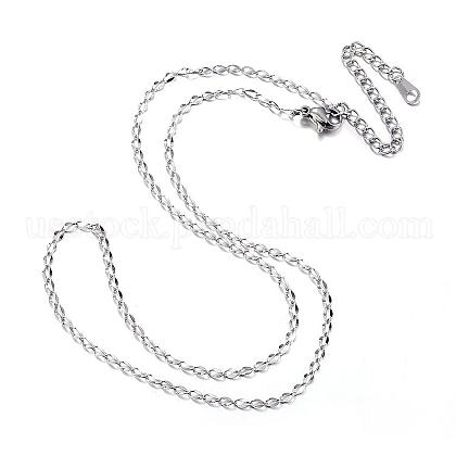 304 Stainless Steel Necklaces US-NJEW-E080-09P-1