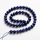 Round Dyed & Natural Lapis Lazuli Gemstone Bead Strands&nbsp;US-G-J333-05-8mm-3