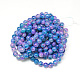 Baking Painted Glass Beads Strands US-DGLA-Q023-6mm-DB72-3
