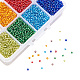 PandaHall Elite Mixed 12/0 Round Glass Seed Beads US-SEED-PH0006-2mm-12-4