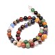Natural Assorted Stone Round Bead Strands US-G-P075-31-8mm-2