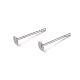 316 Surgical Stainless Steel Flat Round Blank Peg Stud Earring Settings US-STAS-R073-04-1