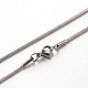1.5mm 316 Surgical Stainless Steel Snake Chain Necklaces US-STAS-D064-1