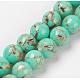 Sea Shell and Synthetic Turquoise Assembled Beads Strands US-G-G758-07-12mm-1