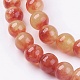Two Tone Natural Jade Bead Strands US-X-G-R165-8mm-02-3