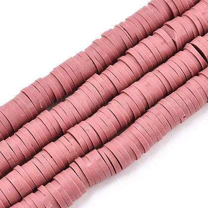 Handmade Polymer Clay Bead Strands US-CLAY-T002-6mm-47-1