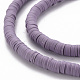 Handmade Polymer Clay Bead Strands US-CLAY-T002-6mm-58-3