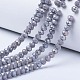 Electroplate Glass Beads Strands US-EGLA-A034-P6mm-B17-1