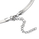 201 Stainless Steel Herringbone Chain Necklaces US-NJEW-M187-06P-3