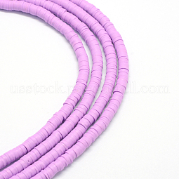 Handmade Polymer Clay Beads US-CLAY-R067-3.0mm-01