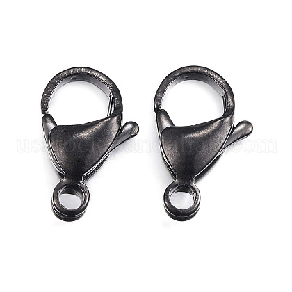 304 Stainless Steel Lobster Claw Clasps US-STAS-G127-11-15mm-1