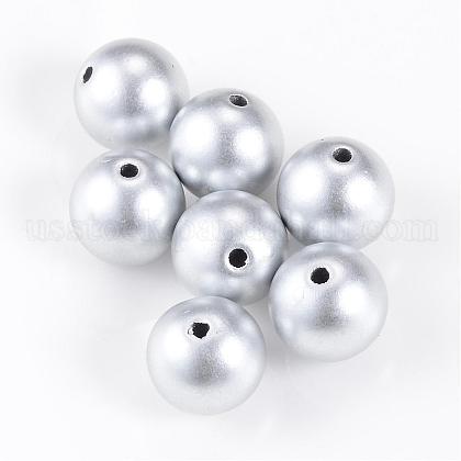 Matte Style Spray Painted Acrylic Beads US-ACRP-S669-20mm-01-1