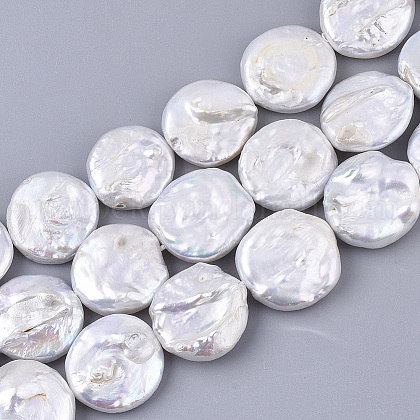 Large Coin Pearl Beads US-PEAR-Q015-004-1
