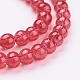 Spray Painted Crackle Glass Beads Strands US-CCG-Q001-4mm-13-3