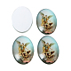 Jesus and the Virgin Printed Glass Oval Cabochons US-GGLA-N003-13x18-A-3